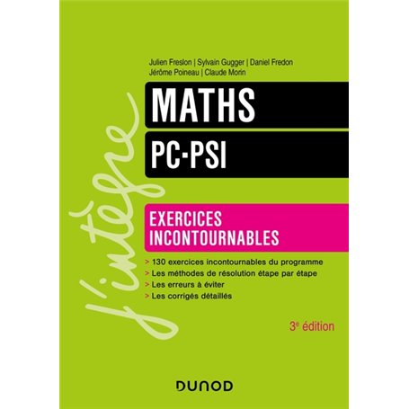 Maths PC-PSI - Exercices incontournables - 3ed.