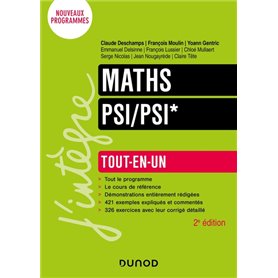 Maths Tout-en-un PSI/PSI* - 2e éd.