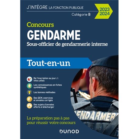 Concours Sous-officier de gendarmerie interne - 2023-2024