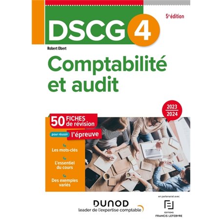 DSCG 4 - Comptabilité et audit - Fiches 2023-2024