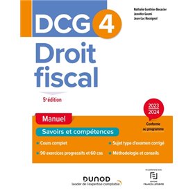 DCG 4 - Droit fiscal - Manuel 2023-2024