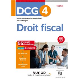 DCG 4 - Droit fiscal - Fiches 2023-2024