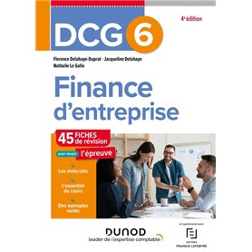 DCG 6 - Finance d'entreprise - Fiches - 4e ed.