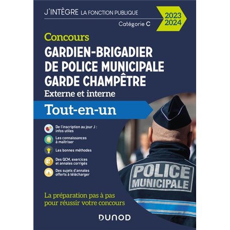 Concours Gardien-brigadier de police municipale - Garde champêtre - 2024-2025