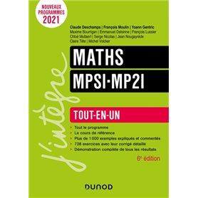 Maths MPSI-MP2I - 6e éd.