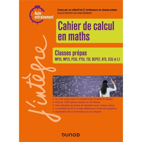 Cahier de calcul en maths