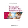 Introduction à l'analyse des textes classiques - 5e éd.