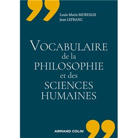 Vocabulaire de la philosophie et des sciences humaines