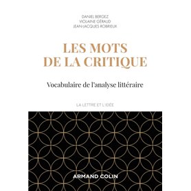 Les mots de la critique - 4e éd. - Vocabulaire de l'analyse littéraire