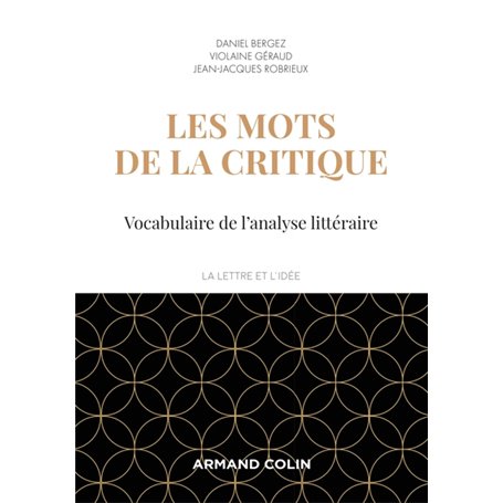 Les mots de la critique - 4e éd. - Vocabulaire de l'analyse littéraire