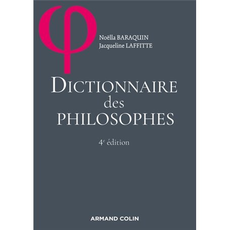 Dictionnaire des philosophes - 4ed.