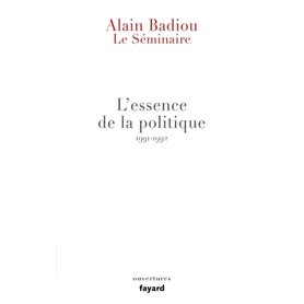 Le Séminaire - L'essence de la politique (1991-1992)