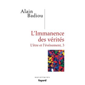 L'immanence des vérités