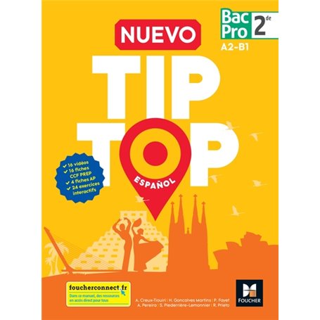 NUEVO TIP TOP Español 2de BAC PRO - Éd. 2018 - Manuel élève