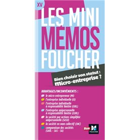 Les mini memos Foucher - Bien choisir son statut : micro-entreprise ?