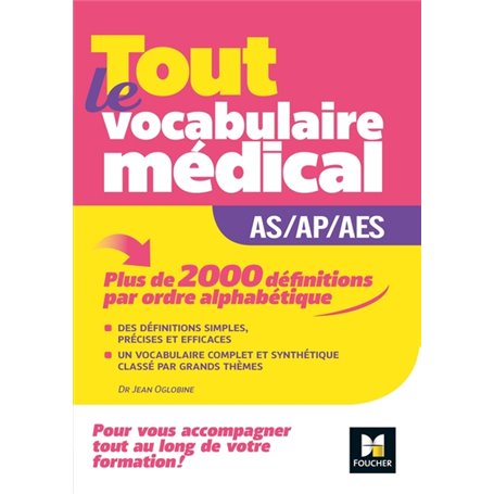 Métiers de la santé - Guide AS/AP/AES - Vocabulaire médical