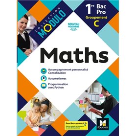 Modulo - MATHEMATIQUES 1re Bac Pro Groupement C - Ed. 2020 - Livre élève