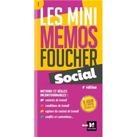 Les mini memos Foucher -  Social - 4e édition - Révision