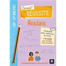 Carnet de réussite - ANGLAIS - CAP 2de Bac Pro  - Éd. 2021 - Livre élève