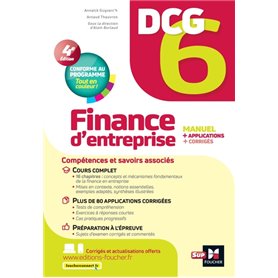 DCG 6 - Finance d'entreprise - 4e édition - Manuel et applications
