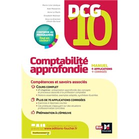 DCG 10 - Comptabilité approfondie - 13e édition - Manuel et applications