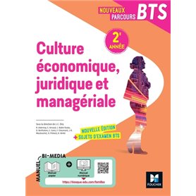 Nouveaux Parcours -  Culture économique juridique et managériale (CEJM)  BTS 2e année - Éd 2022