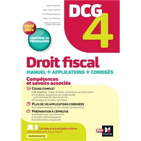 DCG 4 - Droit fiscal - Manuel et applications - Millésime 2023-2024