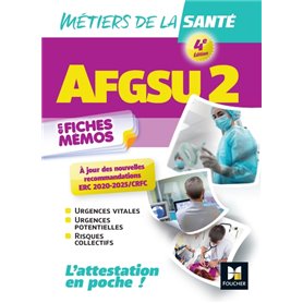 AFGSU 2 - Métiers de la santé - 4e édition  - Révision et entraînement 2023/ 2024