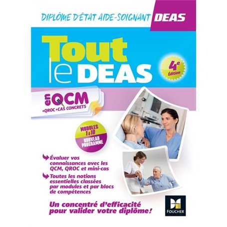 Tout le DEAS en QCM/QROC - IFAS - Diplôme État Aide-soignant - 2023-2024