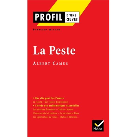 Profil - Camus (Albert) : La Peste