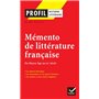 Profil - Mémento de la littérature française