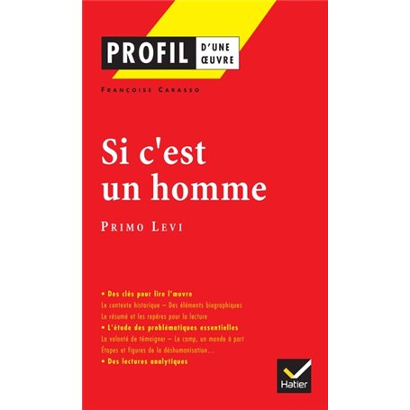 Profil - Levi (Primo) : Si c'est un homme