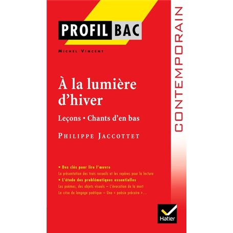 Profil - Jacottet (Philippe) : À la lumière d'hiver