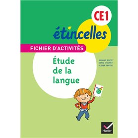 Etincelles Français CE1 éd. 2012 - Fichier d'activités Etude de la langue + Aide-mémoire