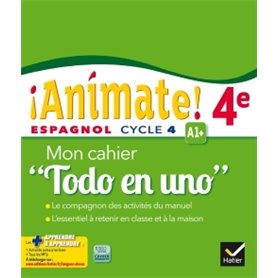 Animate Espagnol 4e Todo en uno éd. 2016 - Cahier d'activités