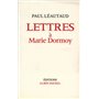 Lettres à Marie Dormoy