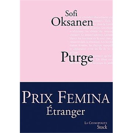 Purge - Prix Fémina Etranger 2010