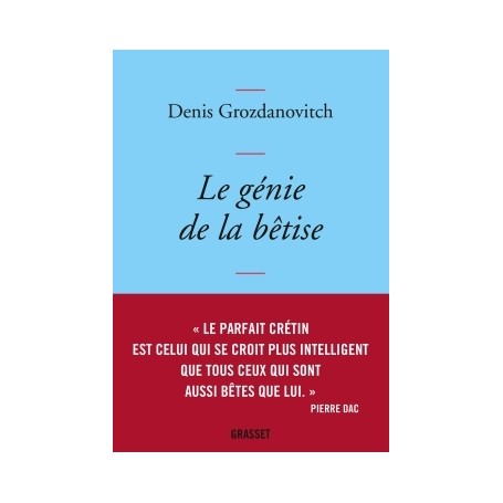 Le génie de la bêtise