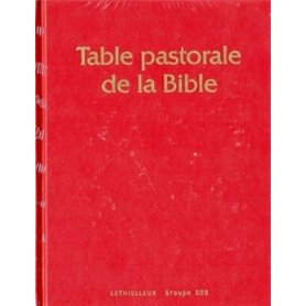 Table Pastorale de la Bible