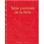 Table Pastorale de la Bible