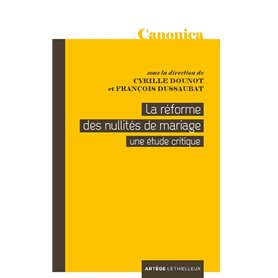 La réforme des nullités de mariage