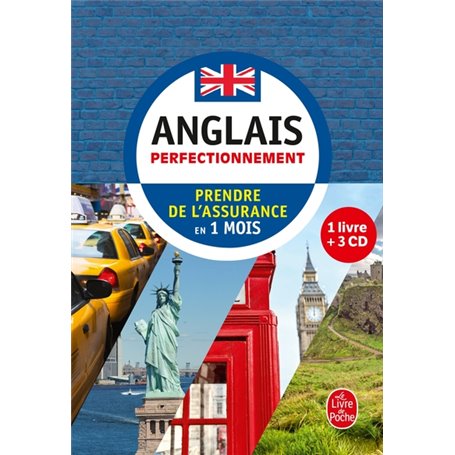 Coffret anglais perfectionnement livre + 3 CD