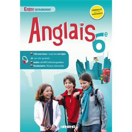 Anglais 6e - Enjoy entraînement - Cahier + mp3