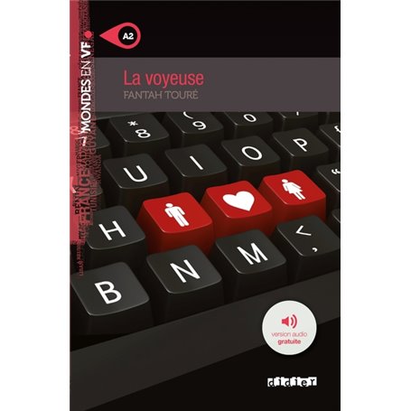 Mondes en VF - La voyeuse - Niv. A2 - Livre + MP3