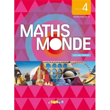 Maths Monde cycle 4 - Livre (1 volume)