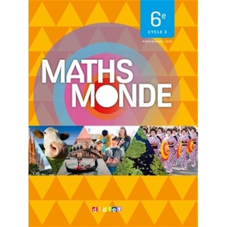 Maths Monde 6e - Livre