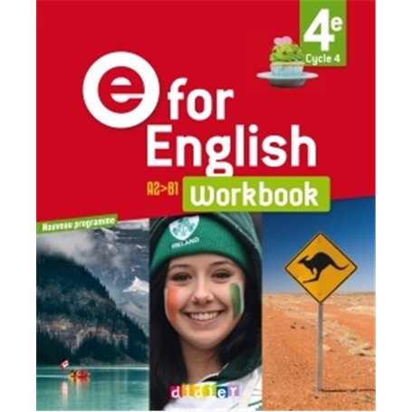 E for English 4e - Anglais Ed. 2017  - Workbook