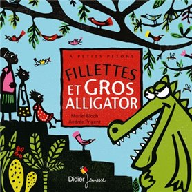 Fillettes et gros alligator - poche