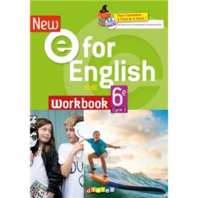 New E For English 6ème - Anglais Ed.2021 - Cahier