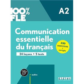 100% FLE - Communication essentielle du français A2 - Livre + didierfle.app